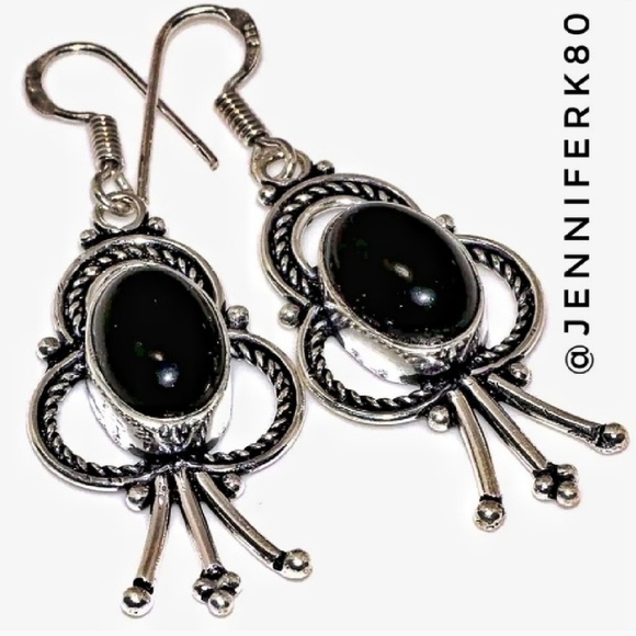 Jewelry - 🆕💍Onyx 925 Silver Earrings